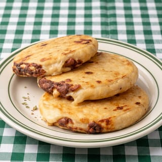 Pollo con Queso Pupusa